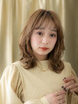 モッズヘア 越谷(mod's hair) ロングウルフレイヤー/シースルー/ミルクティーブラウンg