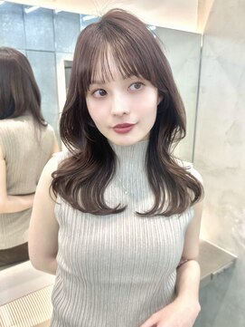ロンドシエル 横浜(Lond ciel) オリーブグレー/レイヤーカット/黒髪/マロンベージュ/横浜