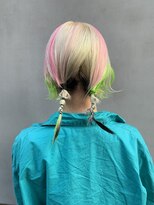 ペレ 原宿(PELE)&nbsp;ダブルカラー/ケアブリーチ/羽エクステ/原宿