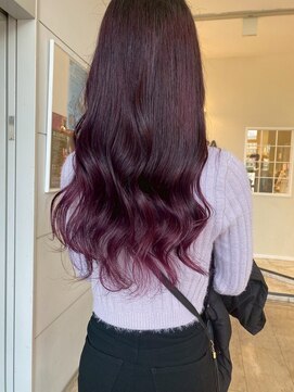 キャパ(CAPA) 艶感ラベンダーロングカラー