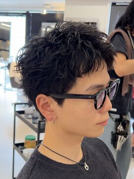 アンサー 渋谷(ANSWER) ルーズショートスパイキーショート短髪ツイストルーズパーマ