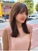髪質改善*くびれヘアアプリコットオレンジ*美髪【Zina浦和】