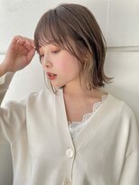 ロシェ 横浜店(loche)&nbsp;ナチュラルショート×くびれヘア×ミルクブラウン横浜駅
