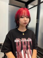 ウーズ ハラジュク(Ooze.HARAJUKU) ハッシュカットグレージュデザインカラーツートーンカラー原宿