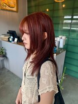 イェスオキナワ(yes okinawa)&nbsp;オレンジカラーが可愛いたっぷりレイヤーカット