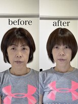 ヘアホスピタル ファニーフェイス(HAIR HOSPITAL funny face) 骨格補正ヘッドスパ・小顔矯正 倉敷 暗めカラー ヘッドスパ