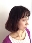 ナチュラルグラデーションでボリュームアップ☆ワンカールボブ