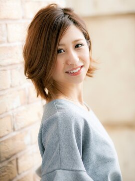 オーブ ヘアー シュマン 川口店(AUBE HAIR chemin by EEM) こなれ感のあるフェミニンボブ♪