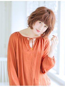 ロンド ブランシュ 錦糸町北口(Lond blanche) 【Blanche】外ハネウェーブミックスの重めボブ☆