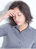 フェアリーラフカールフレンチエレガンス重軽質感前下がりボブ