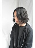大人渋いミディアムメンズパーマ