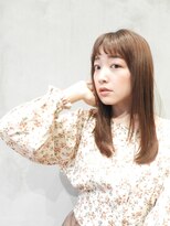 ロミ(ROMI)&nbsp;☆上品なうるツヤ☆ベージュカラーストレート☆