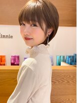 ビューイースト 亀戸 錦糸町(VIEW EAST)&nbsp;小顔ショート/天使の羽バング/ミルクティーベージュ