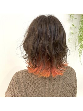 ネオヘアー 京成曳舟店(NEO Hair) モカベージュ×インナーサーモンピンク【きむら】