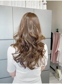 《50代》ハイトーン髪質改善トリートメント。カール仕上げ