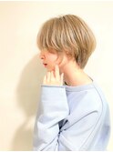 韓国ツヤカラー,ショート,透明感ベージュ,モードヘア/草加駅