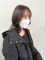 キャンバス バイ ネオリーブ 横浜西口(Canvas by neo.)&nbsp;ミディアムヘア　くびれヘア　韓国ヘア　切りっぱなしボブ