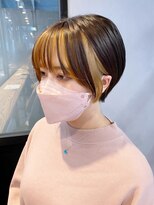 アイティー バイ アルバム 中野店(IT by ALBUM)&nbsp;ショートフェイスフレーミング_ホワイトグレージュ_ba396992