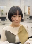 フェイスレイヤーニュアンスボブ_ショートカット_20代30代