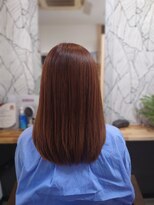 ヘアーカルチャー 小倉台店 HAIR CULTURE&nbsp;ロングストレート髪質改善レッドブラウンセミロング