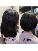 スッキリ小顔ふんわり美髪ショートボブ【カミケン方木田店】