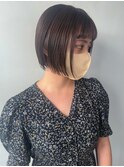 ○大人カラー×切りっぱなしボブ(那覇 新都心)