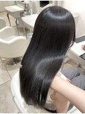 黒髪ヘア/髪質改善/縮毛矯正/艶髪/就活カラー