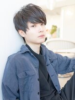 イオ 本厚木(io) マッシュショートアッシュブラック束感メンズカット