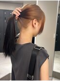 9457艶ツートンカラー髪グレーベージュミルクティーアッシュ