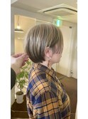 ショートボブにデザインを。福島駅/インナーカラー/ショート