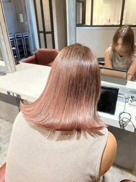 アンサム 下北沢店(UNSOME) 【下北沢】グラデーションカラー/ピンクベージュ/外ハネボブ