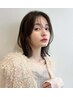 【乾かすだけで流れる前髪に*】全体カット+前髪パーマ￥9900