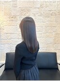 上品さ引き立てる　透明感セミロング＃1