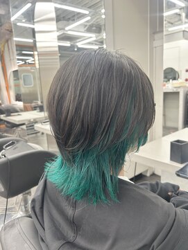 エイト 立川店(EIGHT) ☆マッシュウルフ×エメラルドグリーン☆