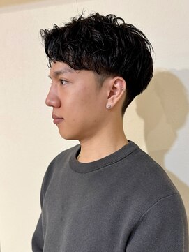 クレビアテン(CreBiA ten_) メンズパーマ ニュアンスパーマ 刈り上げショート