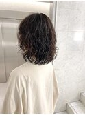 ウェーブカール髪質改善デザインパーマ