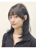 小顔可愛いレイヤーカット×アッシュカラー10代20代30代