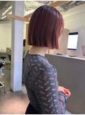 ミニボブ/ピンクブラウン/ピンクベージュ