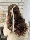 ハーフアップ