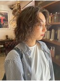 大人可愛いニュアンスパーマ＊ミディアムレイヤー＊20代
