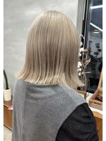 ナル(nalu.)&nbsp;ボブ/ハイトーンカラー/切りっぱなしボブ