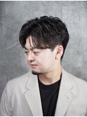 ニュアンスパーマ/神田/メンズ/バーバー/理容室/メンズカット