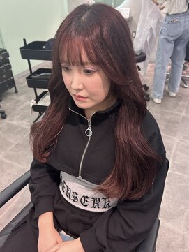 セライロ 千葉(celilo) ヨシンモリ/韓国ヘア/顔周り/ボルドーカラー/宮田里穂