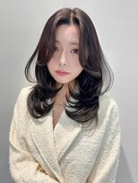 ノエシキカ(noe sikika)&nbsp;ミディアム/韓国/レイヤーカット/ダブルカラー/栄s48