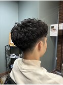 MEN’S HAIR/サーフカール/刈り上げセンターパート/柏