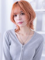 カバーヘア 上尾西口店(COVER HAIR)&nbsp;ハッシュカットコーラルピンク小顔シャギーウルフc7上尾10代20代