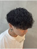 波巻きパーマ