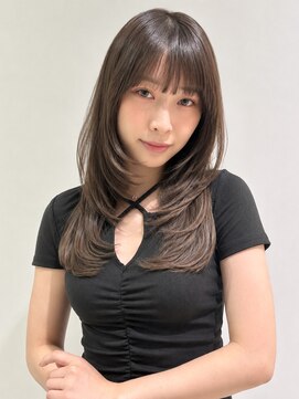 オーロ 塚口店(ORO) 20代30代40代グレージュデザインカラーレイヤーハッシュカット