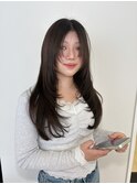 <ゲスト>たっぷりレイヤーのくびれロングにオリーブグレージュ