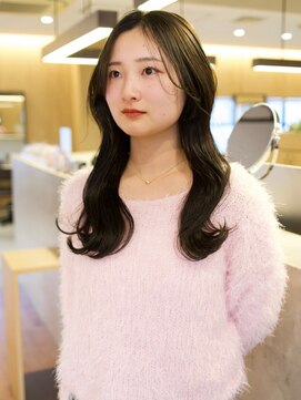 クレーデ ヘアーズ 五日市店(Crede hair's) アイロン波巻き×カーキカラー